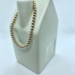 14K Gold Filled Bead Bracelet - 4mm